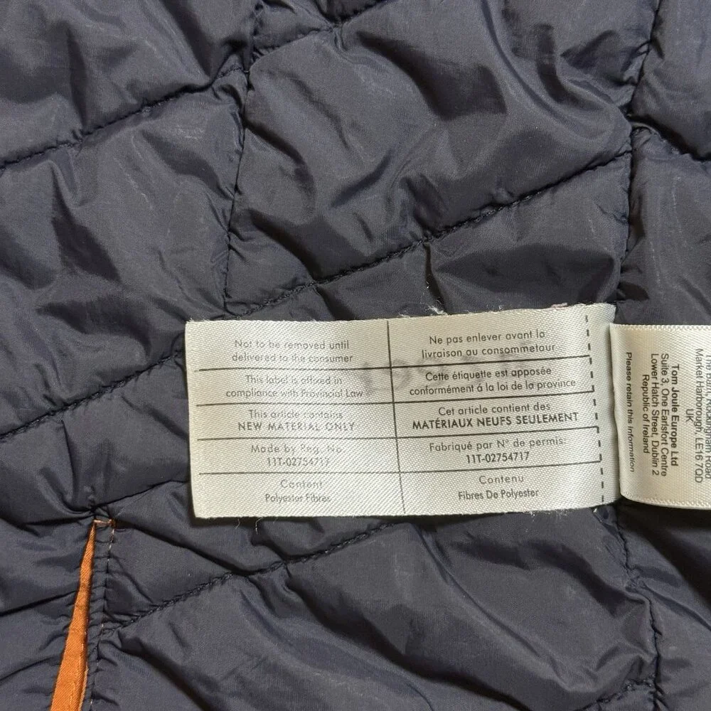 Joules Penbridge Waterproof Parka Boys Hooded Winter Coat Orange Navy Size 9Y